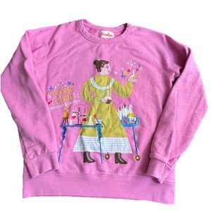 Piccolina Marie Curie Trailblazer Education Pink Sweatshirt Girls Size 14